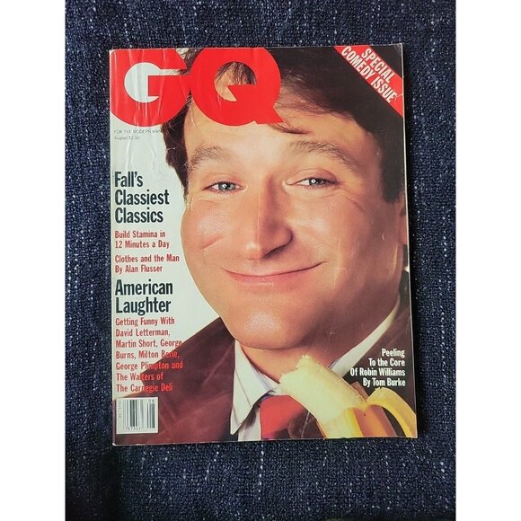 1986 GQ Magazine Robin Williams Vintage Gentleman's Quarterly VTG August - Picture 1 of 9
